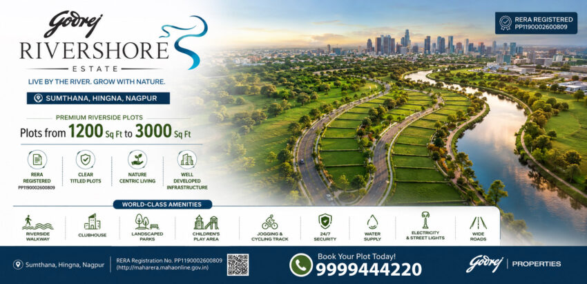 Godrej Rivershore Estate Plots Sumthana