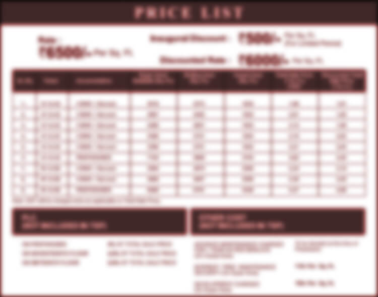 Omaxe Dwarka Delhi Price List